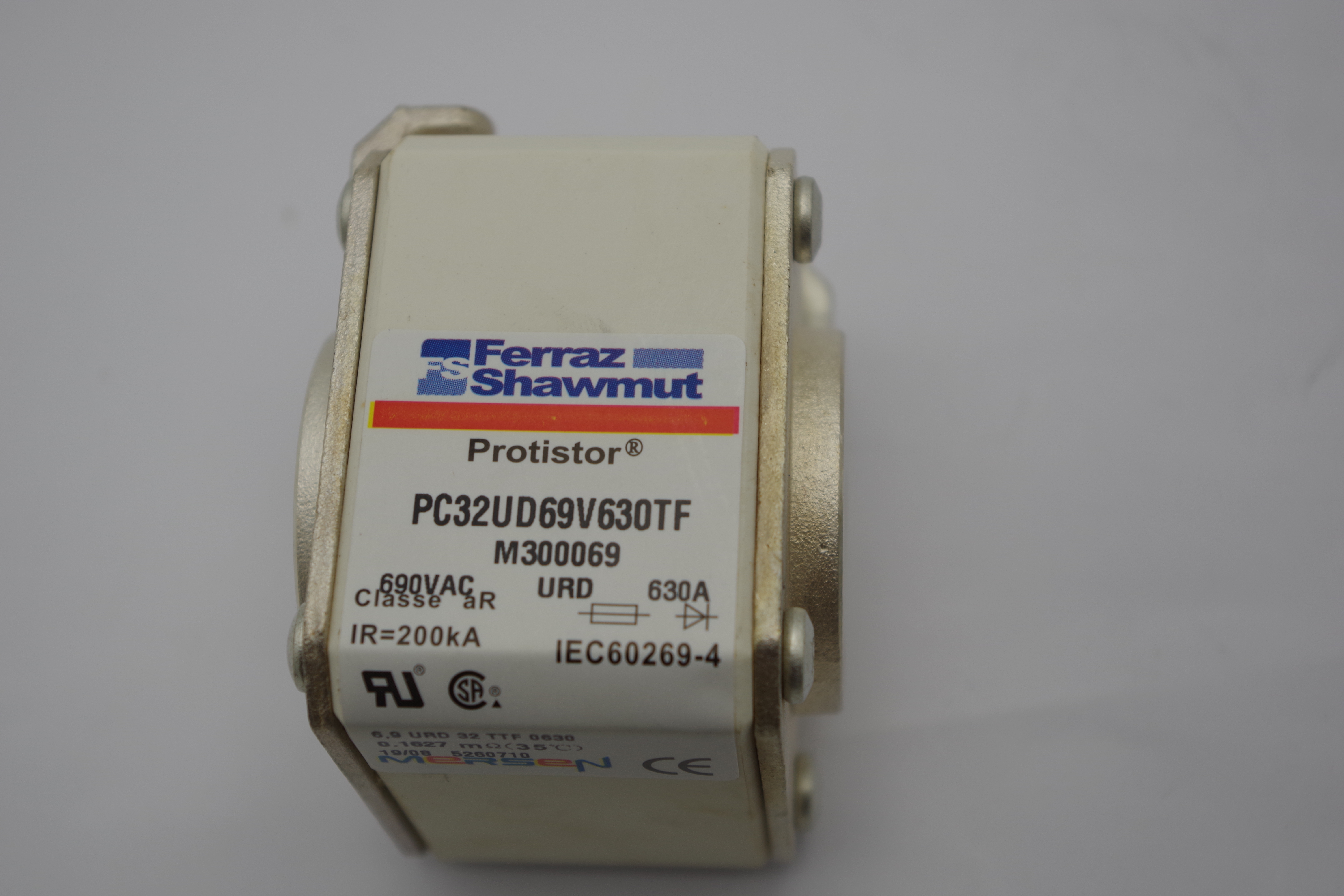 Ferraz Mersen fuse M300069 PC32UD69V630TF Square Body High-Speed Fuse Protistor&#174; Size 32 aR